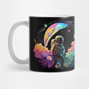 Astronaut in Space Colorful Vibrant Psychedelic Mug